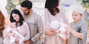 10 Momen Akikah Baby Arash Anak Faradilla Yoshi dan Bryan McKenzie, Outfit Pakai Baju Muslimnya Lucu Banget!