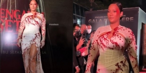 10 Potret Tara Basro Hadir di Gala Premiere Pengabdi Setan 2, Anggun Kenakan Gaun 'Berdarah' dengan Belahan Tinggi
