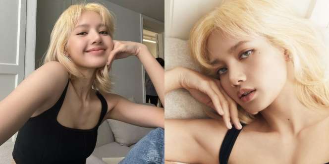 Sempat Galau saat Pamer Jidat di Paris, Ini Potret Lisa BLACKPINK dengan Rambut Pirangnya yang Chic Abis!