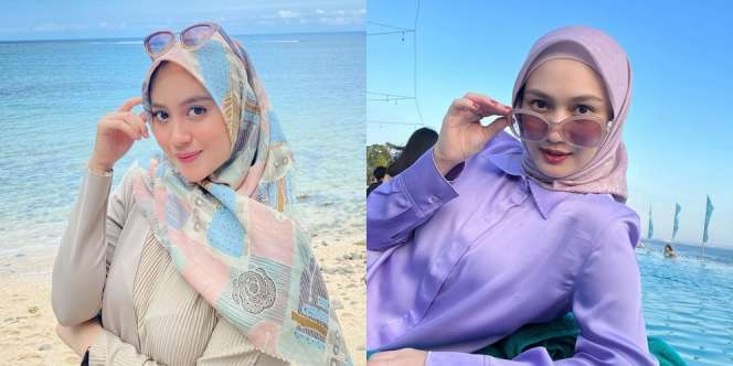 Potret Adu Gaya Nabilah Ayu VS Melody Laksani, Alumni JKT48 yang Kini Sama-Sama Berhijab