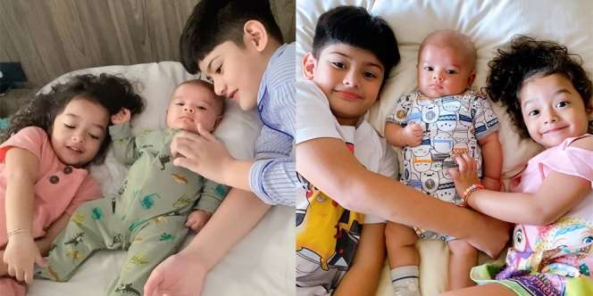 12 Momen King Faaz dan Queen Eijaz Waktu Momong Baby Zhafi, Duo Kakak yang Telaten Banget