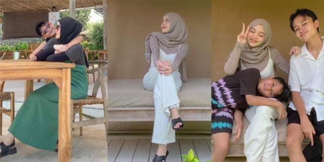 Usai Panen Hujatan, Ini 10 Potret Putri Delina Liburan ke Bali Sambil Asuh Adik-adiknya