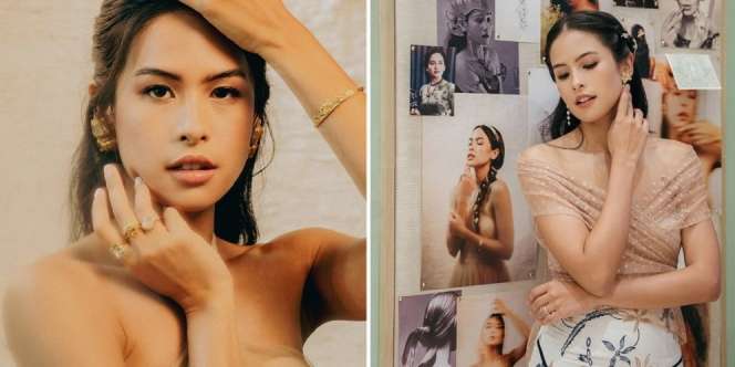 10 Potret Maudy Ayunda Pakai Jepit Rambut Rancangan Sendiri, Makin Menawan Abis