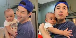 Bikin Heboh, Ini Momen Henry Lau Datang ke Rumah Raffi Ahmad dan Gendong Rayyanza