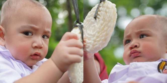 8 Potret Close Up Rayyanza di Acara 17 Agustus, Gemes Banget Ikut Lomba Makan Kerupuk!