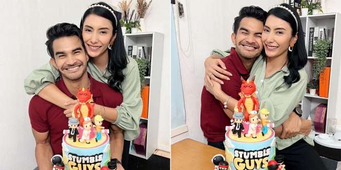 Potret Ulang Tahun Tengku Tezi yang Gemoy dengan Kue Stumble Guys, Mesra Rayakan Berdua dengan Tyas Mirasih