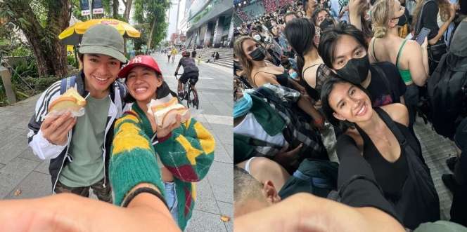 Berduaan Aja, Ini 11 Potret Shenina Cinnamon Jalan-Jalan dan Nonton Konser di Singapura Bareng Angga Yunanda