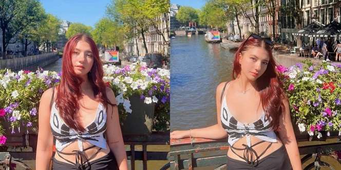 Nikmati Kota Amsterdam, Ini Deretan Potret Cassandra Lee Jalan-Jalan dan Tampil PD dengan Baju Terbuka