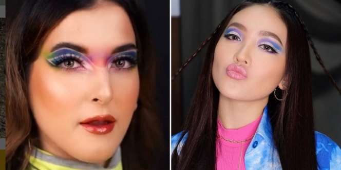 Deretan Artis Tampil dengan Riasan Mata Warna-Warni, Nyentrik tapi Tetap Memukau Abis!