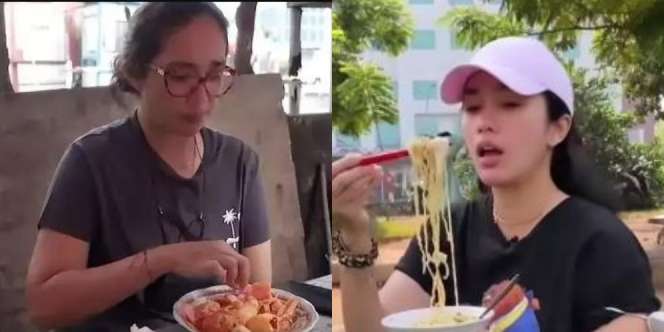 11 Gaya Sederhana Ussy Sulistiawaty Jajan di Pinggir Jalan, Lahap Makan Bakso sampai Soto Ceker