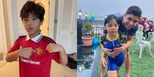 Warisi Ketampanan Kakak-Kakaknya, Ini 10 Potret Muhammad Ali Anak Ahmad Dhani dan Mulan Jameela yang Sudah jadi Fans MU Sejak Dini