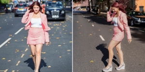 Catwalk di Jalanan Kota London, Ini Deretan Potret Cassandra Lee Tampil Anggun dengan Outfit Serba Pink