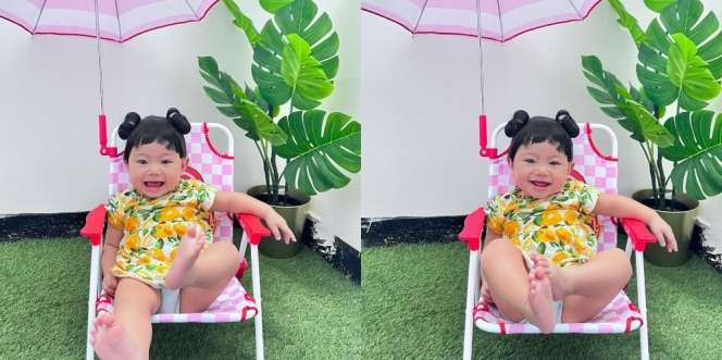 Makin Gemol Banget, Ini 10 Potret Baby Bible Anak Felicya Angelista Pakai Wig Cepol 2