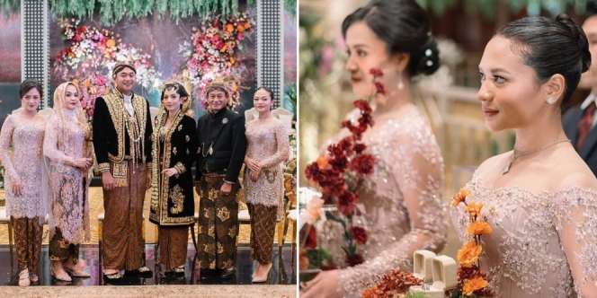 Deretan Potret Anggun Amel Carla di Pernikahan sang Kakak, Tampil Cantik sebagai Bridesmaid