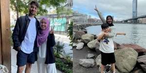 Potret Keseruan Mbak Lala Pengasuh Rafathar Ikut Jalan-Jalan ke Amerika, Bikin Iri Foto Bareng Refal Hady