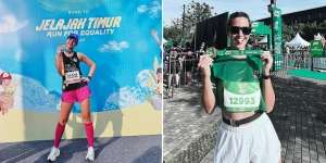 Doyan Ikut Marathon, Ini 10 Pesona Nia Ramadhani dengan Outfit Running