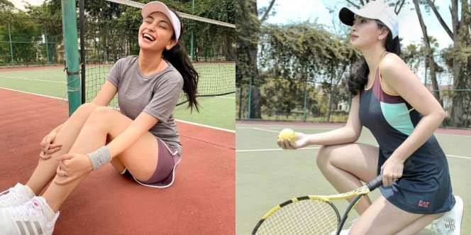 Deretan Potret Valerie Tifanka saat Main Tenis, Pamer Kaki Ramping dan Mulus Bikin Salah Fokus