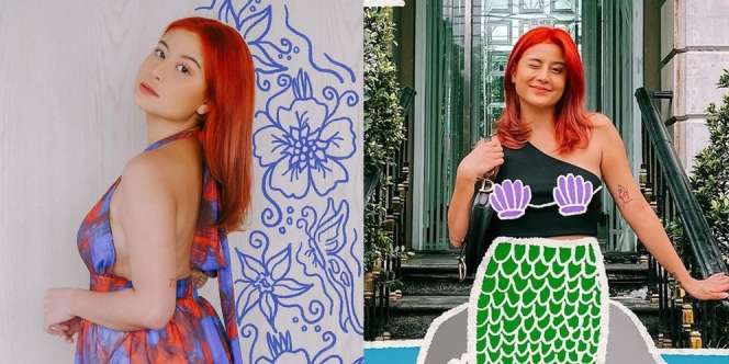 Bak Ariel 'The Little Mermaid', Ini Deretan Potret Awkarin Tampil dengan Gaya Rambut Merah