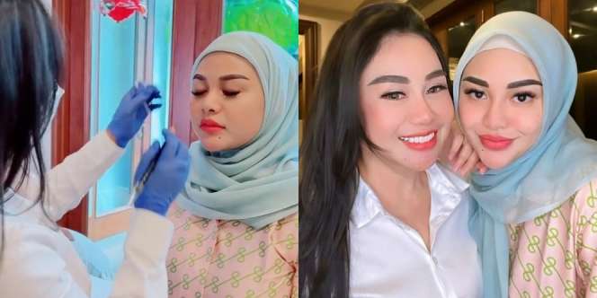 8 Potret Aurel Hermansyah Lakukan Sulam Alis, Netizen: Serius Diizinkan Atta?