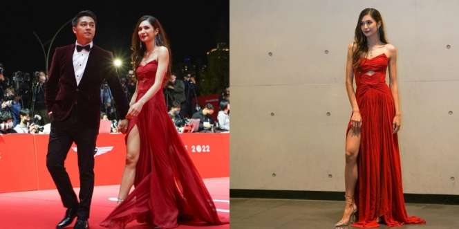 11 Potret Mikha Tambayong di Acara Busan International Film Festival 2022, Cantik dengan Gaun Merah