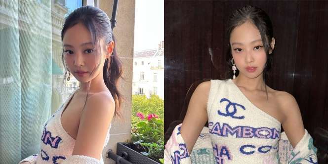 Deretan Potret Jennie BLACKPINK di Paris Fashion Week, Kenakan Dress Chanel Berbahan Rajut yang Cantik Banget
