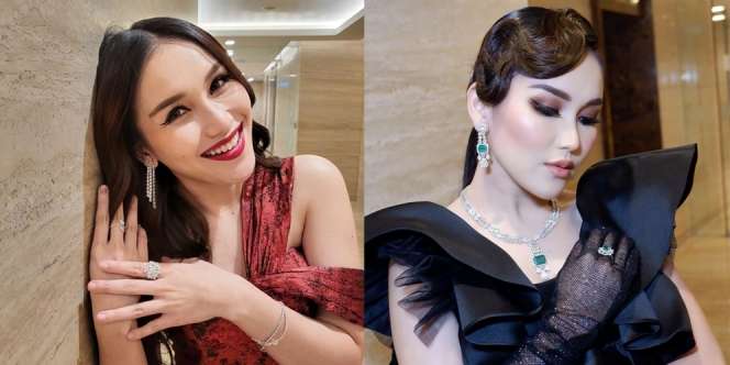 Mulai Eye Shadow Tebal sampai Lipstik Melebihi Bibir, Ini 10 Potret Ayu Ting Ting dengan Make Up Bold dan Heboh