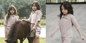 8 Potret Gempita Jadi Model Brand Baju Anak, Rambut Keritingnya Makin Cetar