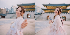 Potret Natasha Wilona Pakai Hanbok Saat Liburan di Korea, Cantiknya Udah Kayak Warga Lokal di Sana