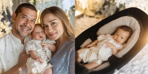 10 Momen Akikah Baby Yannick Anak Ketiga Yasmine Wildblood dengan Tema Serba Biru, Penampilan Kedua Putrinya Curi Perhatian