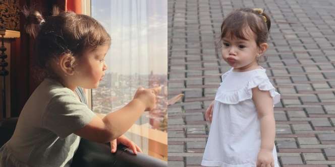 Gemasnya Chloe Anak Asmirandah dan Jonas Rivanno yang Rambutnya Dikuncir Kebelakang