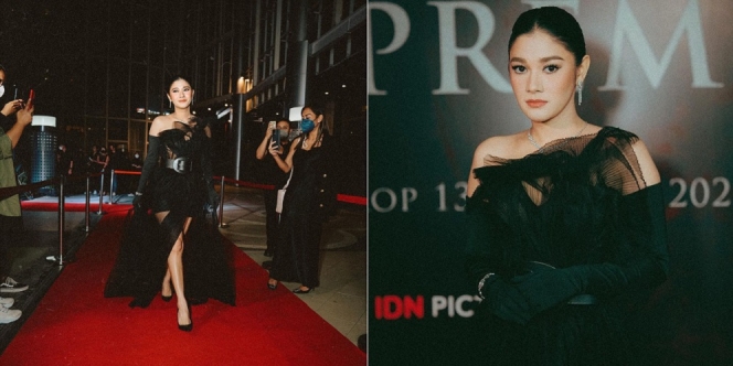Deretan Potret Menawan Naysilla Mirdad di Gala Premiere Film 'Inang', Tampil Glamour Paripurna dengan Gaun Full Hitam