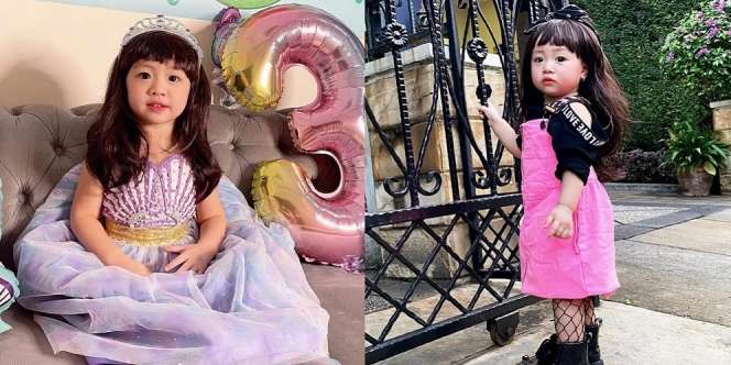 Potret Gemas Runa Anak Ryn Eks Cherrybelle Pakai Wig, Kayak Boneka Banget