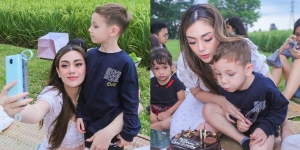 Deretan Potret Perayaan Ulang Tahun Lucio Anak Celine Evangelista di Pinggir Sawah, Tidak Terlihat Sosok Stefan William
