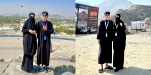 7 Potret Kakak Lesti Kejora Ajak Tunangan Umroh ke Makkah, Netizen Heboh Pertanyakan Hubungan Belum Sah  