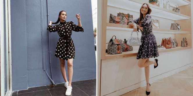 7 Potret Caitlin Halderman Tampil dengan Berbagai Dress, Auranya Menawan Abis!