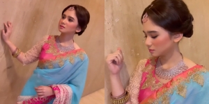 10 Potret Tissa Biani Kenakan Kain Sari khas India, Disebut Mulan Jameela Versi Muda