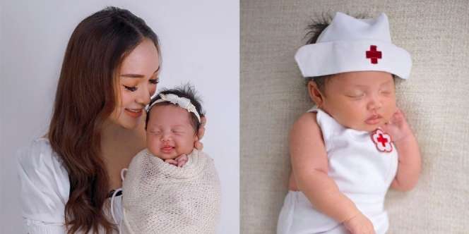 Baby Alia Anak Zaskia Gotik Didandanin ala Suster, Lucu Banget!