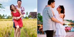 11 Potret Kemesraan Rina Nose Bareng Suami di Bali, Romantis Rayakan Anniversary Berduaan