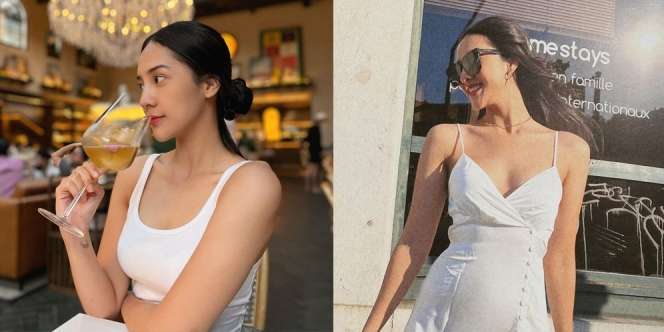 Bagai Malaikat dari Surga, Ini Deretan Potret Anya Geraldine dengan Outfit Serba Putih