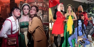 10 Potret Selebriti Hadiri Acara Halloween Celine Evangelista, Totalitas Dandan dan Kenakan Kostum Heboh