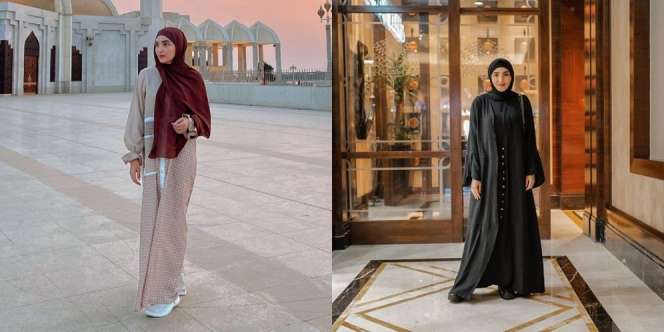 7 Potret Ashanty Tampil Berhijab saat Umrah, Didoakan Netizen Agar Istiqomah