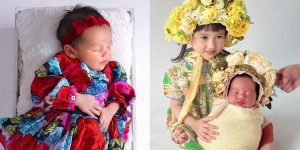 Potret Newborn Photoshoot Baby Khadeejah Anak Kartika Putri yang Cantik, Pose Bareng Kakak Bikin Gemas!