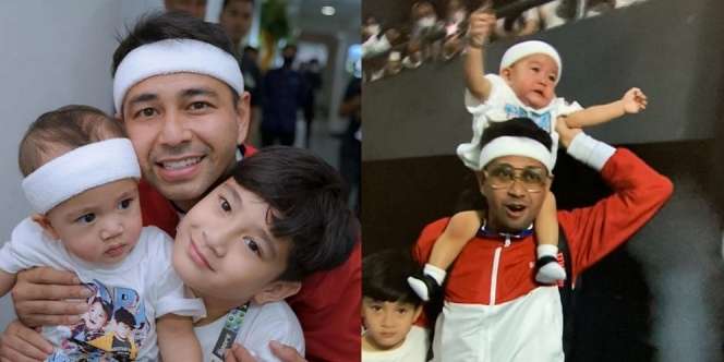 Dukung Raffi Ahmad, Ini Potret Rafathar dan Rayyanza Jadi Trending Saat Hadir di Acara Tiba-Tiba Tenis