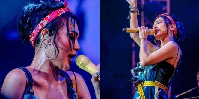 7 Potret Wika Salim Penuh Keringat saat Manggung, Enerjik dan Tampil Totalitas!