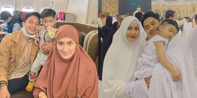 Deretan Momen Keluarga Adly Fairuz dan Angbeen Rishi Berangkat Umrah Bersama