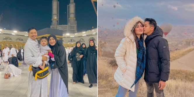 Deretan Potret Keluarga Adly Fairuz dan Angbeen Rishi Jalani Umrah Lanjut Liburan Romantis ke Cappadocia Turki