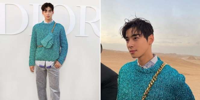 Miliki Visual Unreal, Ini 10 Potret Cha Eun Woo Hadiri Fashion Show Dior di Mesir yang Auto Bikin Fans Kelepek-Kelepek