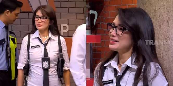 Tampil Berkacamata dan Jadi Komandan, Ini Deretan Pesona Ussy Sulistiawaty di Acara Lapor Pak!