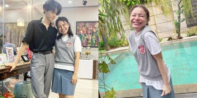 7 Potret Rossa Pakai Seragam SMA, Foto Bareng Anak Malah Dikira Adik Kakak Lho!