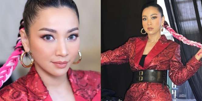 Gayanya Cantik dan Bold Banget, Ini Deretan Potret Hesti Purwadinata dengan Outfit Serba Merah dan Rambut Kepang